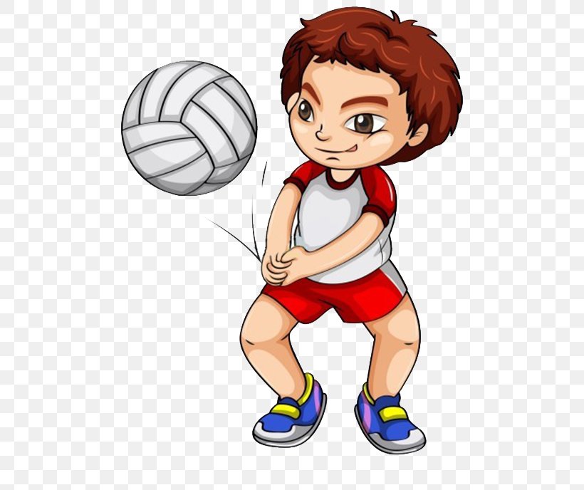 Volleyball Player Euclidean Vector Illustration, PNG, 500x688px, Volleyball, Arm, Art, Athlete, Ball Download Free