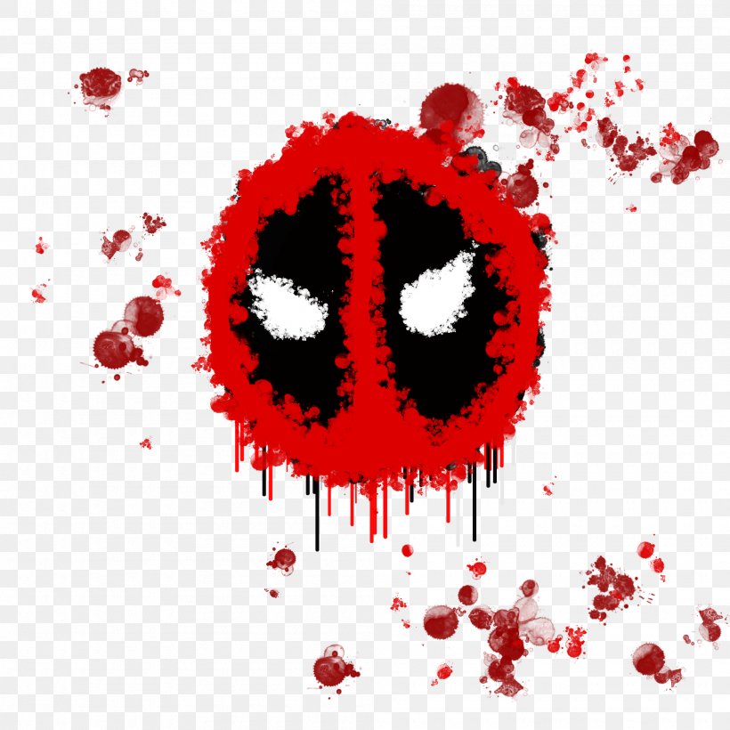 Deadpool YouTube T-shirt Spider-Man Art, PNG, 2000x2000px, Watercolor, Cartoon, Flower, Frame, Heart Download Free