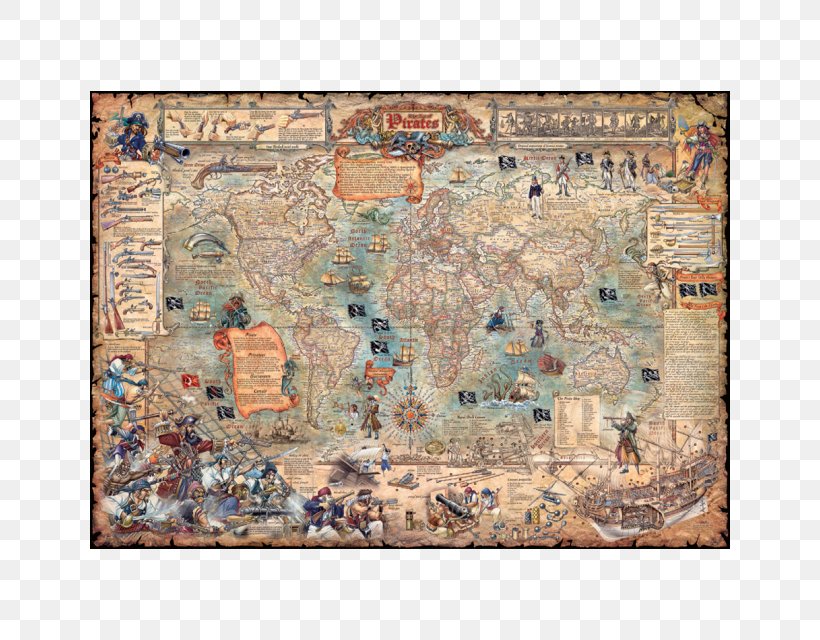 Jigsaw Puzzles Puzzle Pirates Golden Age Of Piracy World Puzzle Championship, PNG, 640x640px, Jigsaw Puzzles, Art, Catalan Atlas, Early World Maps, Golden Age Of Piracy Download Free
