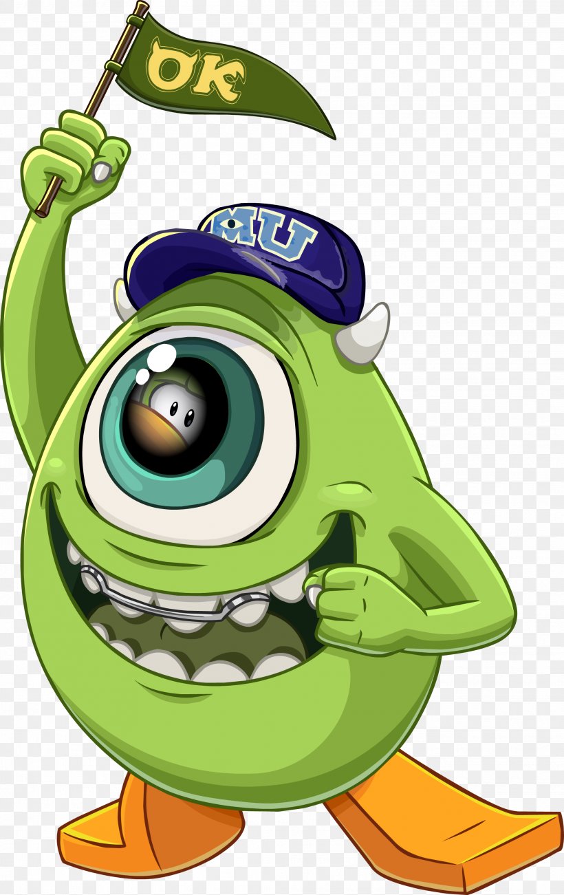 Mike Wazowski James P. Sullivan Club Penguin Randall Boggs, PNG, 2072x3289px, Mike Wazowski, Amphibian, Cartoon, Club Penguin, Fictional Character Download Free