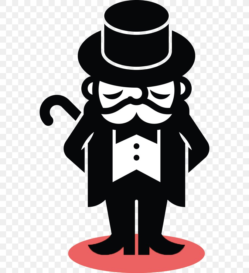 Monopoly The Landlord's Game Rich Uncle Pennybags Clip Art, PNG, 569x897px, Monopoly, Art, Artwork, Black And White, Fictional Character Download Free