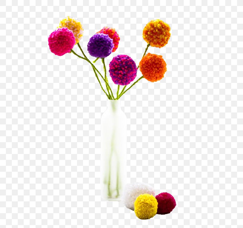 Pom-pom Craft Tutorial How-to Flower, PNG, 550x770px, Pompom, Artificial Flower, Bricolage, Child, Craft Download Free