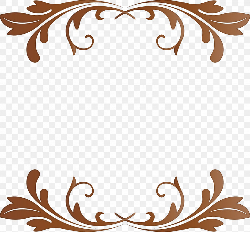 Wedding Frame Classic Frame, PNG, 3000x2791px, Wedding Frame, Brown, Classic Frame, Leaf, Ornament Download Free