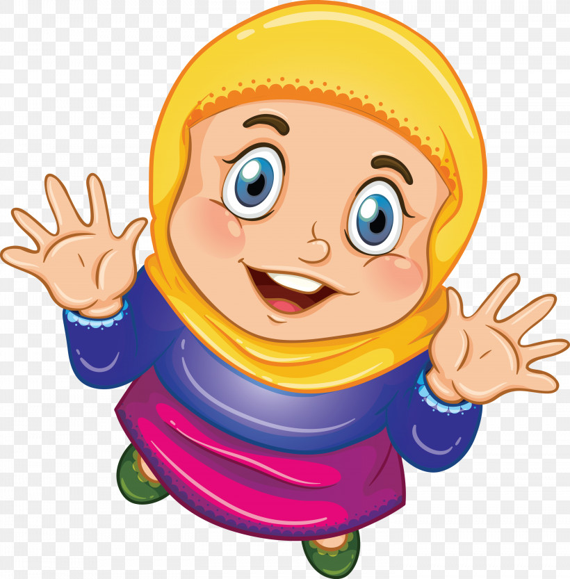 Muslim People, PNG, 2952x3000px, Muslim People, Cartoon, Child, Finger, Gesture Download Free