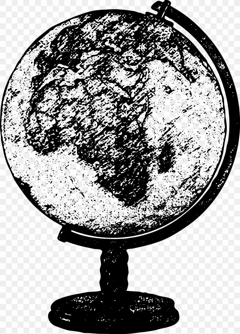 Globe World Drawing Vecteur, PNG, 1916x2670px, Globe, Black And White, Compass, Drawing, Map Download Free