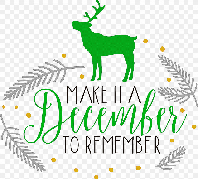 Make It A December December Winter, PNG, 3000x2721px, Make It A December, December, Deer, Line, Logo Download Free
