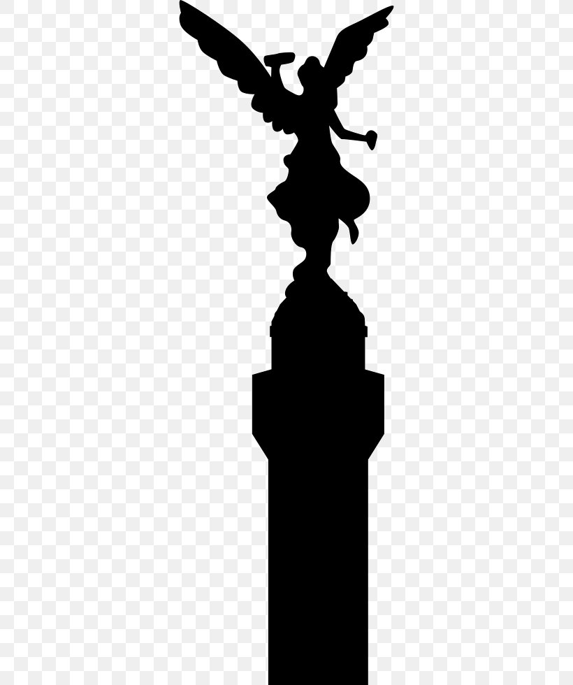 Angel Of Independence Mexican War Of Independence Paseo De La Reforma Monument, PNG, 308x980px, Angel Of Independence, Angel, Black And White, City, Fictional Character Download Free