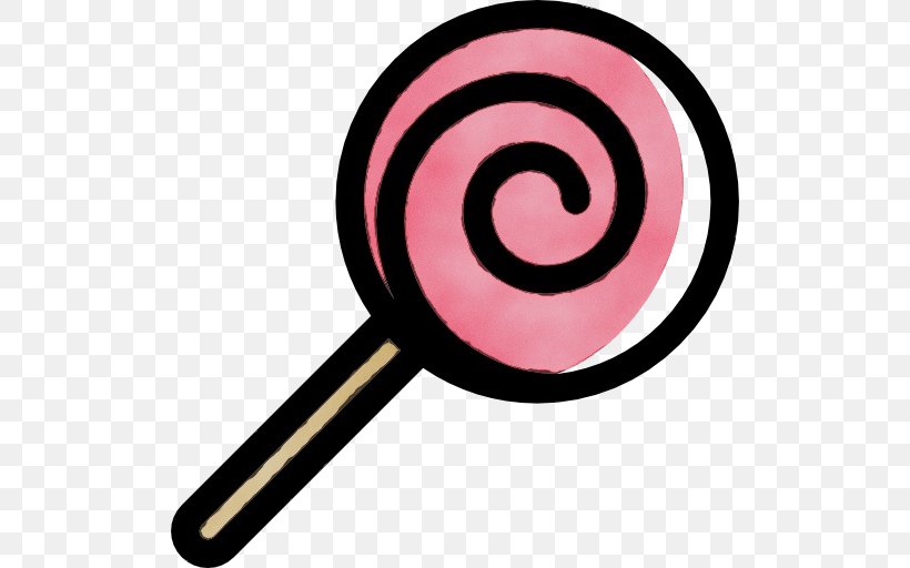 Pink Clip Art Symbol Lollipop Spiral, PNG, 512x512px, Watercolor, Confectionery, Lollipop, Paint, Pink Download Free