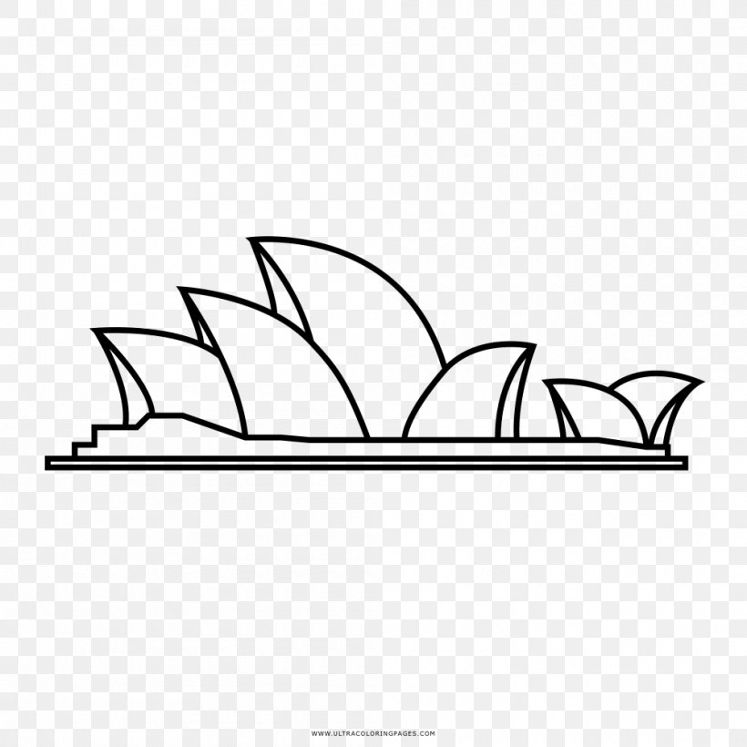 Sydney Opera House Drawing Clip Art, PNG, 1000x1000px, Sydney Opera House, Area, Artwork, Black And White, Building Download Free