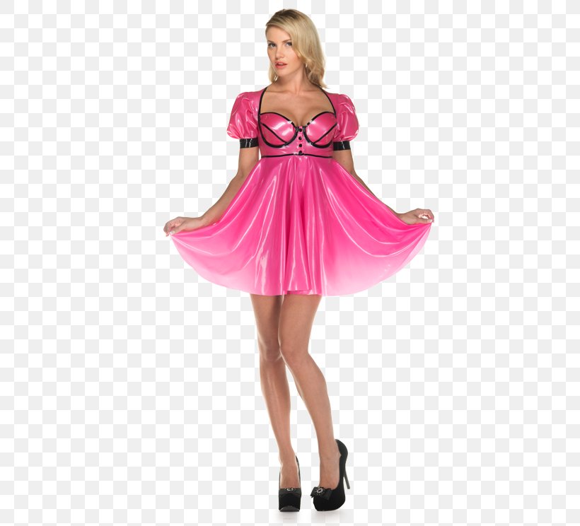 latex baby doll dress