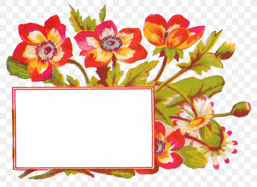 Floral Design Label Cut Flowers, PNG, 1600x1165px, Floral Design, Antique, Art, Artwork, Craft Download Free