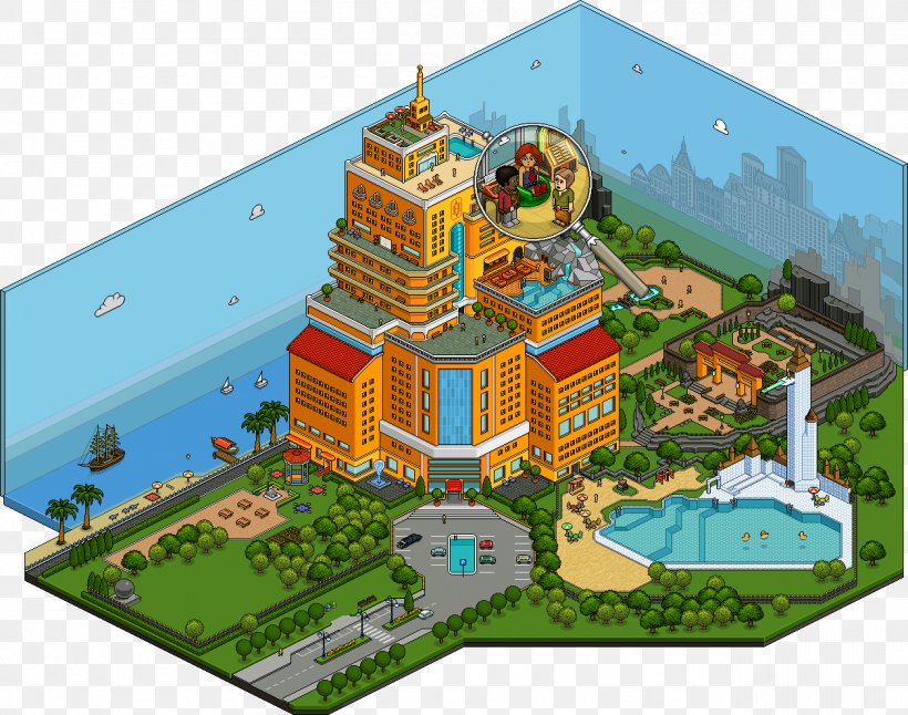 Habbo Hotel Virtual World Mafia Wars Social Media, PNG, 1256x990px, Habbo, Android, Building, Estate, Game Download Free