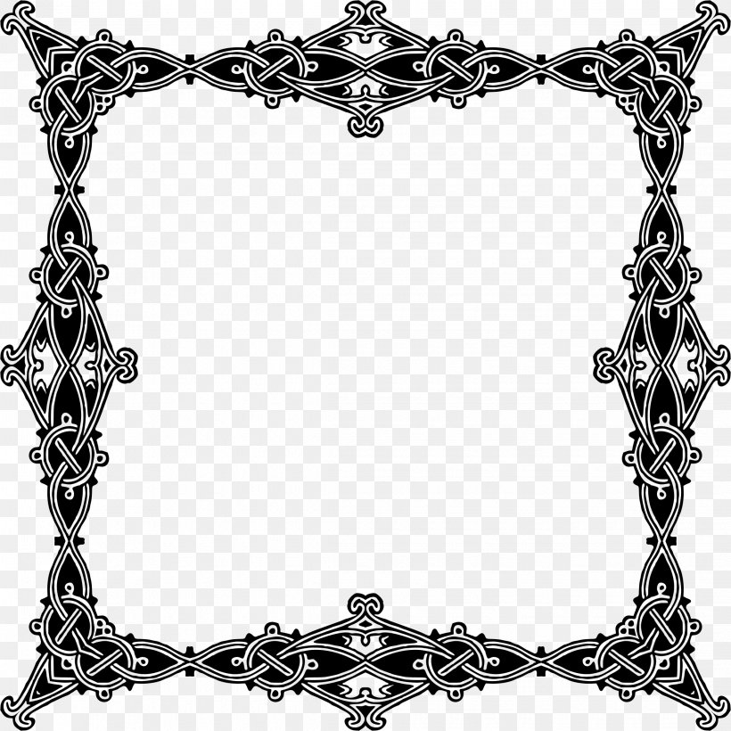 Picture Frames Body Jewellery Line Pattern, PNG, 2270x2270px, Picture Frames, Black And White, Body Jewellery, Body Jewelry, Jewellery Download Free