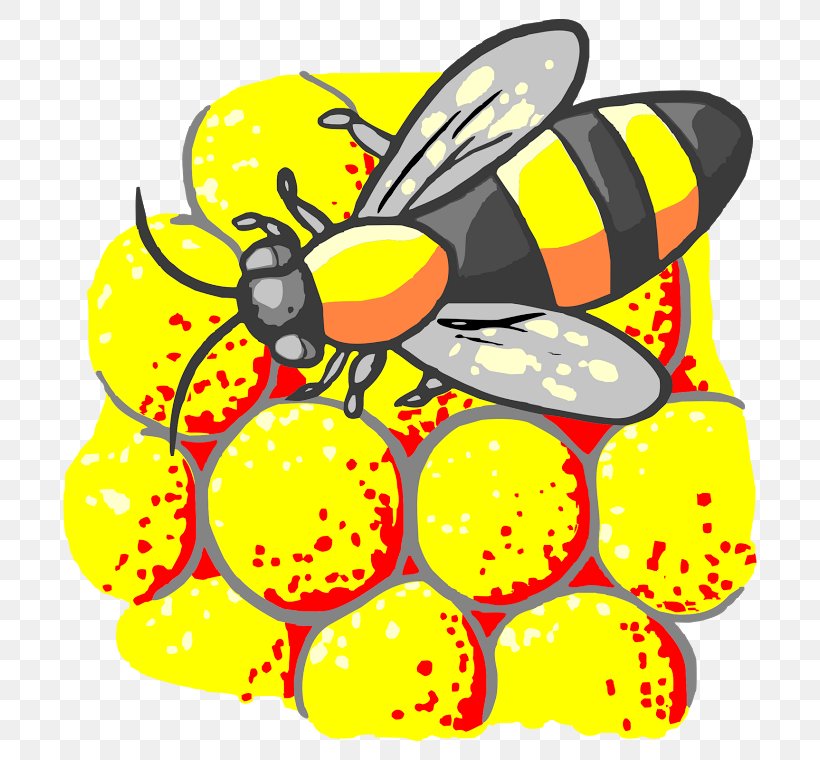 Honey Bee Monarch Butterfly Insect Bee Pollen, PNG, 760x760px, Honey Bee, Apidae, Artwork, Bee, Bee Pollen Download Free
