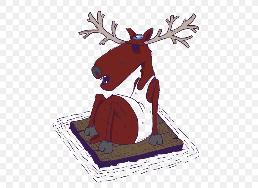 Reindeer Antler Character Cartoon Fiction, PNG, 600x600px, Reindeer, Antler, Cartoon, Character, Deer Download Free