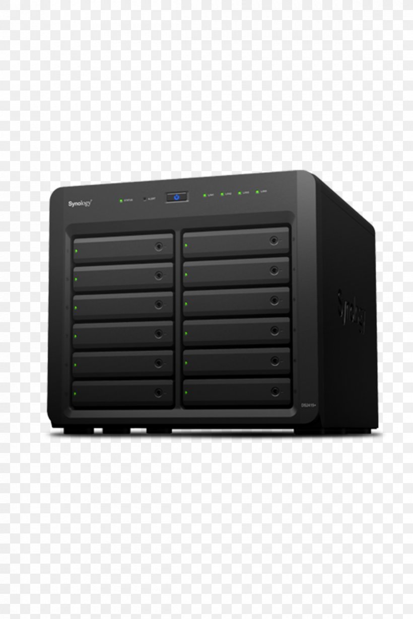Network Storage Systems Synology Inc. Synology DiskStation DS2415+ Hard Drives Synology Disk Station DS3617xs, PNG, 1200x1800px, Network Storage Systems, Audio Receiver, Computer Component, Computer Data Storage, Computer Network Download Free