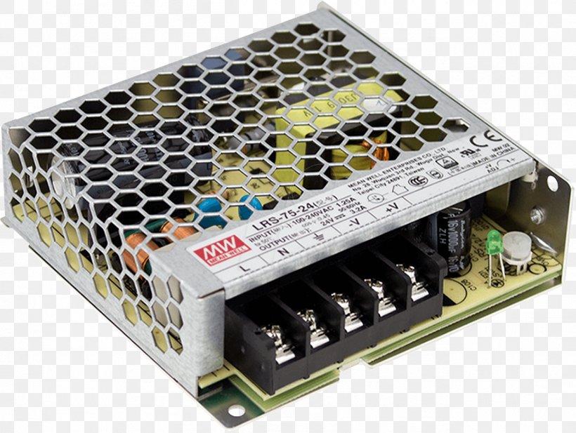 Power Supply Unit Switched-mode Power Supply Power Converters MEAN WELL Enterprises Co., Ltd. Electronics, PNG, 1299x978px, Power Supply Unit, Acdc Receiver Design, Computer Component, Direct Current, Electrical Switches Download Free