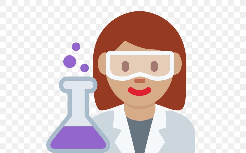 Scientist Science Emoji Research Scientific Evidence, PNG, 512x512px, Scientist, Biologist, Cheek, Child, Communication Download Free