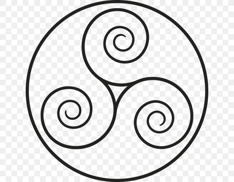 Middle Ages Triskelion Celts Celtic Knot, PNG, 640x640px, Middle Ages, Area, Black And White, Celtic Art, Celtic Knot Download Free