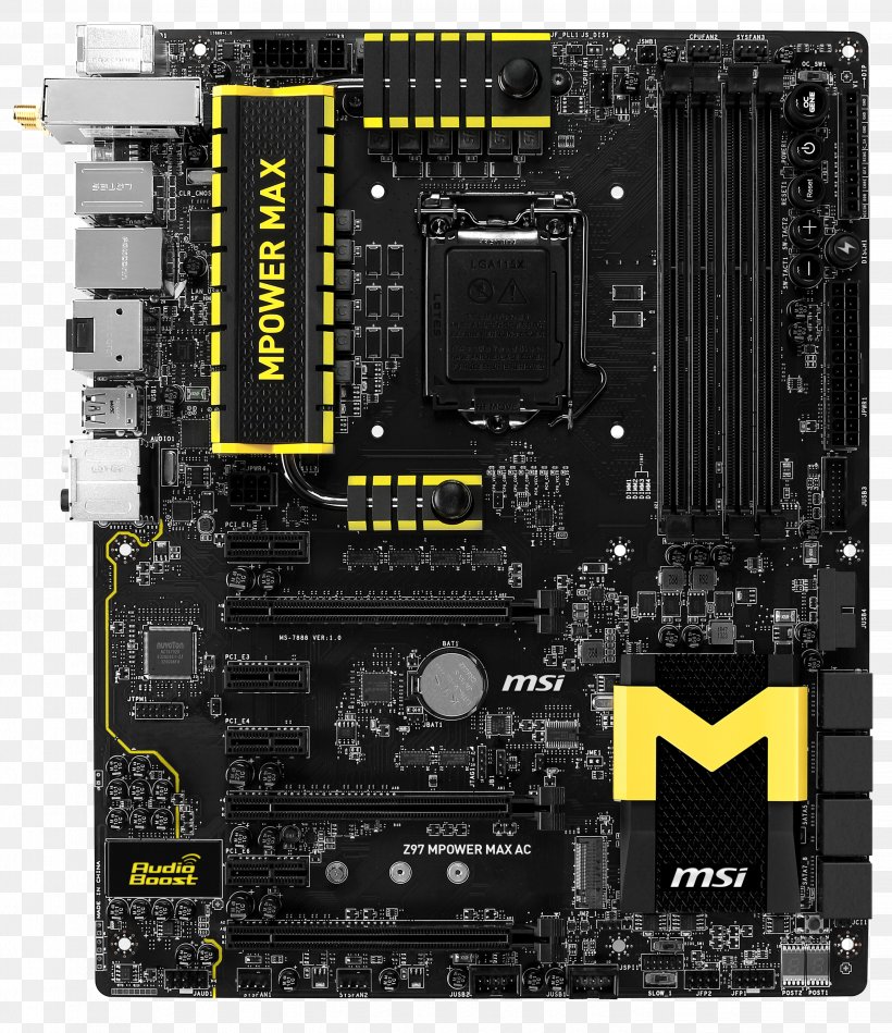 Motherboard Intel LGA 1150 Micro-Star International ATX, PNG, 2886x3342px, Motherboard, Atx, Celeron, Central Processing Unit, Computer Component Download Free