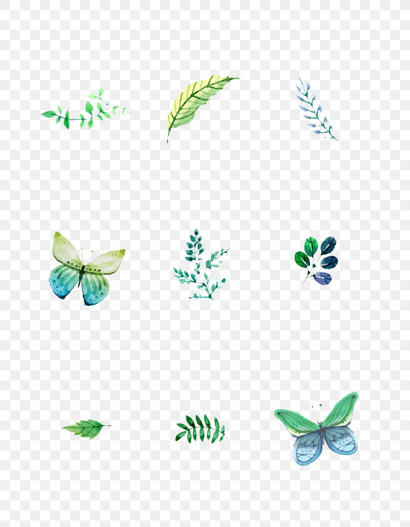 Butterfly Illustration, PNG, 700x1053px, Butterfly, Designer, Green, Insect, Invertebrate Download Free