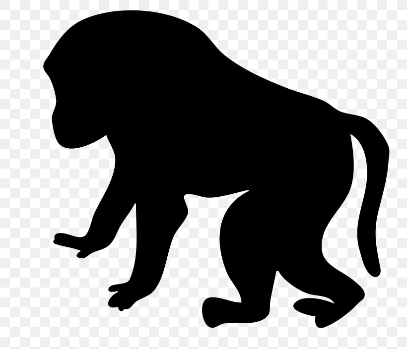 Mandrill Primate Drawing Clip Art, PNG, 800x704px, Mandrill, Baboons, Big Cats, Black, Black And White Download Free