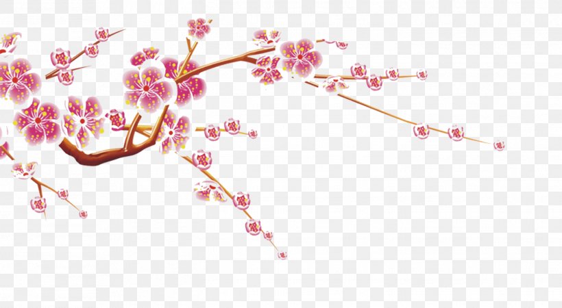 Chinese New Year Plum Blossom Traditional Chinese Holidays Falun Gong, PNG, 1448x795px, Chinese New Year, Blossom, Branch, Cherry Blossom, Chinese Zodiac Download Free