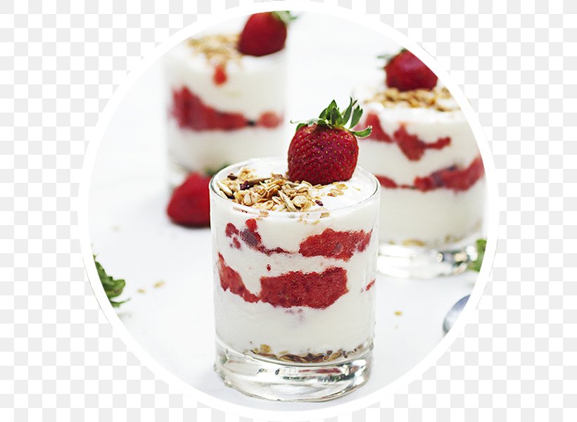 Parfait Trifle Superfood Organic Food Strawberry, PNG, 600x600px, Parfait, Cranachan, Cream, Dairy Product, Dessert Download Free
