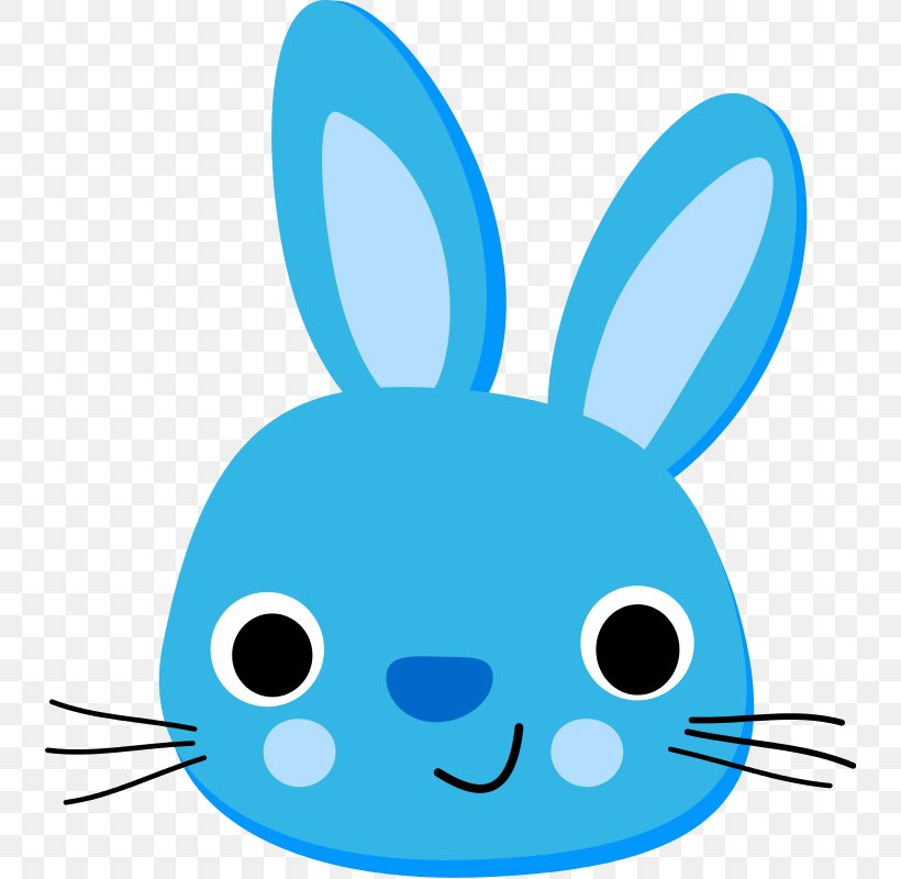 Easter Bunny Hare Rabbit Blue Clip Art, PNG, 738x800px, Easter Bunny, Blue, Chocolate Bunny, Cuteness, Domestic Rabbit Download Free