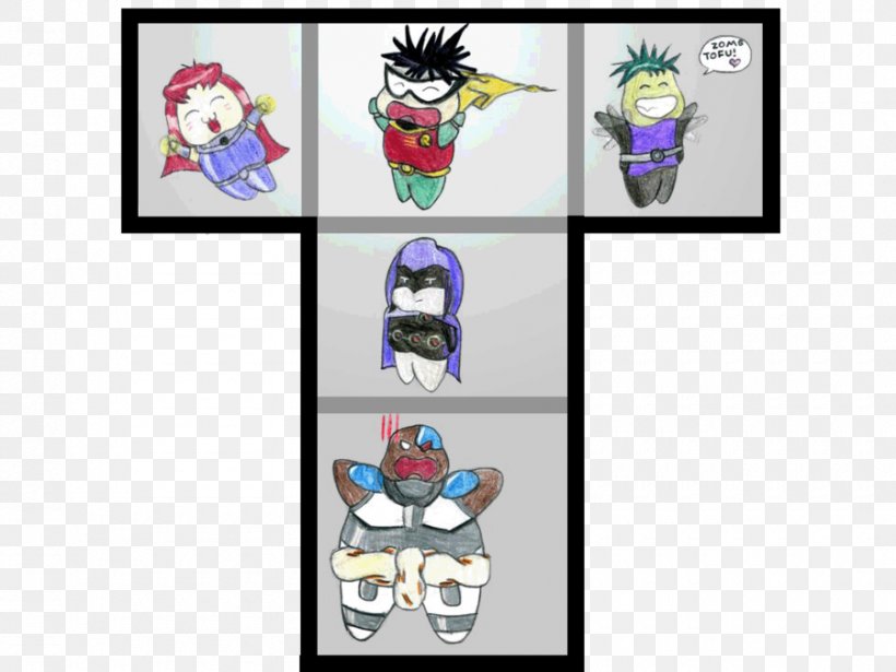 Raven Starfire Beast Boy Cyborg Robin, PNG, 900x675px, Watercolor, Cartoon, Flower, Frame, Heart Download Free