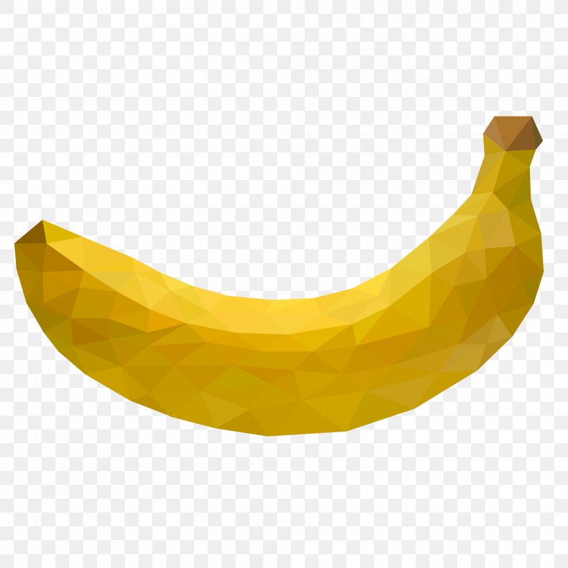 Banana Geometry Graphic Design, PNG, 2000x2000px, Banana, Banana Family, Beak, Cdr, Food Download Free
