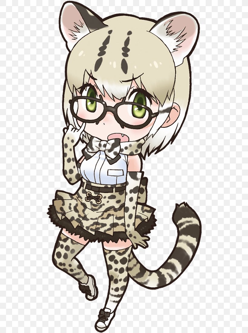 Cat Kemono Friends Margay American Beaver Pachydyptes, PNG, 514x1100px, Watercolor, Cartoon, Flower, Frame, Heart Download Free