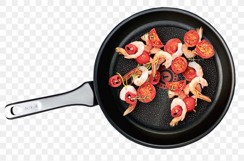Frying Pan Food Dish Cuisine Ingredient, PNG, 2479x1638px, Watercolor, Cookware And Bakeware, Cuisine, Dish, Food Download Free