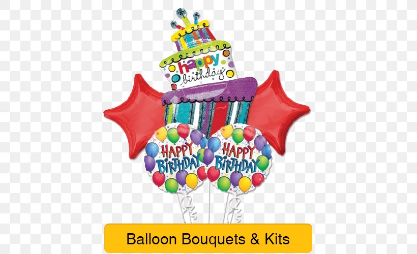 Mylar Balloon Flower Bouquet Birthday Gas Balloon, PNG, 500x500px, Balloon, Anniversary, Balloon And Party Service, Birthday, Birthday Cake Download Free