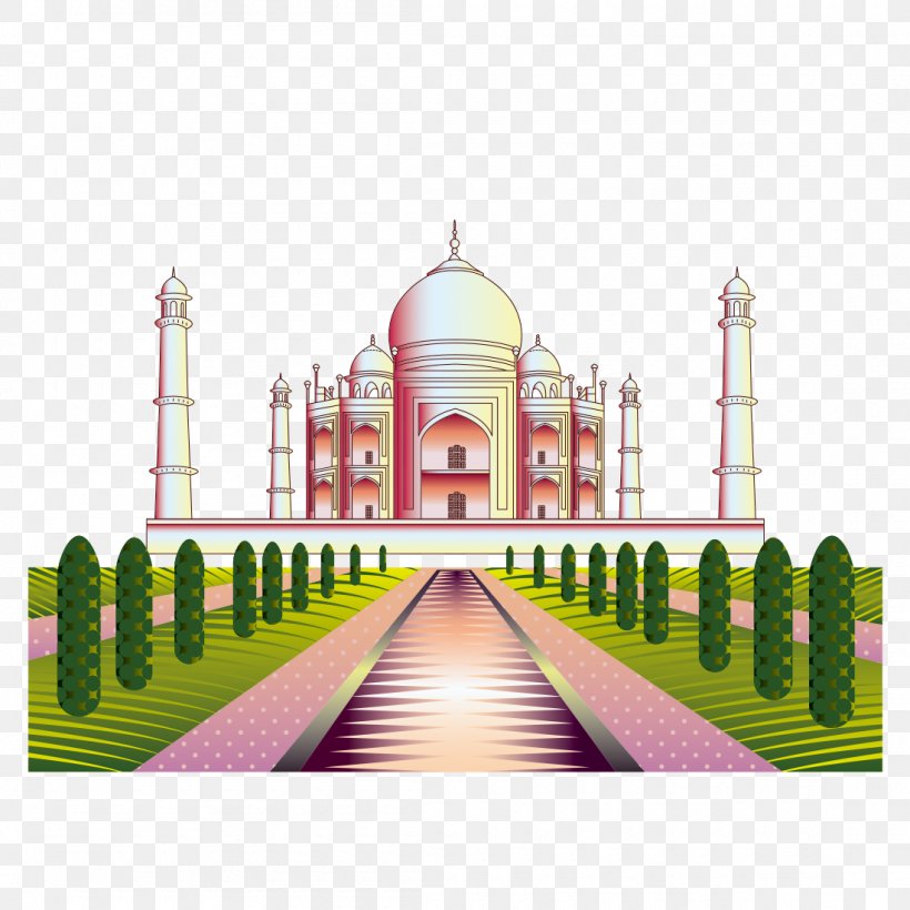 Taj Mahal Travel Landmark Clip Art, PNG, 1100x1100px, Taj Mahal, Arch, Building, Facade, India Download Free