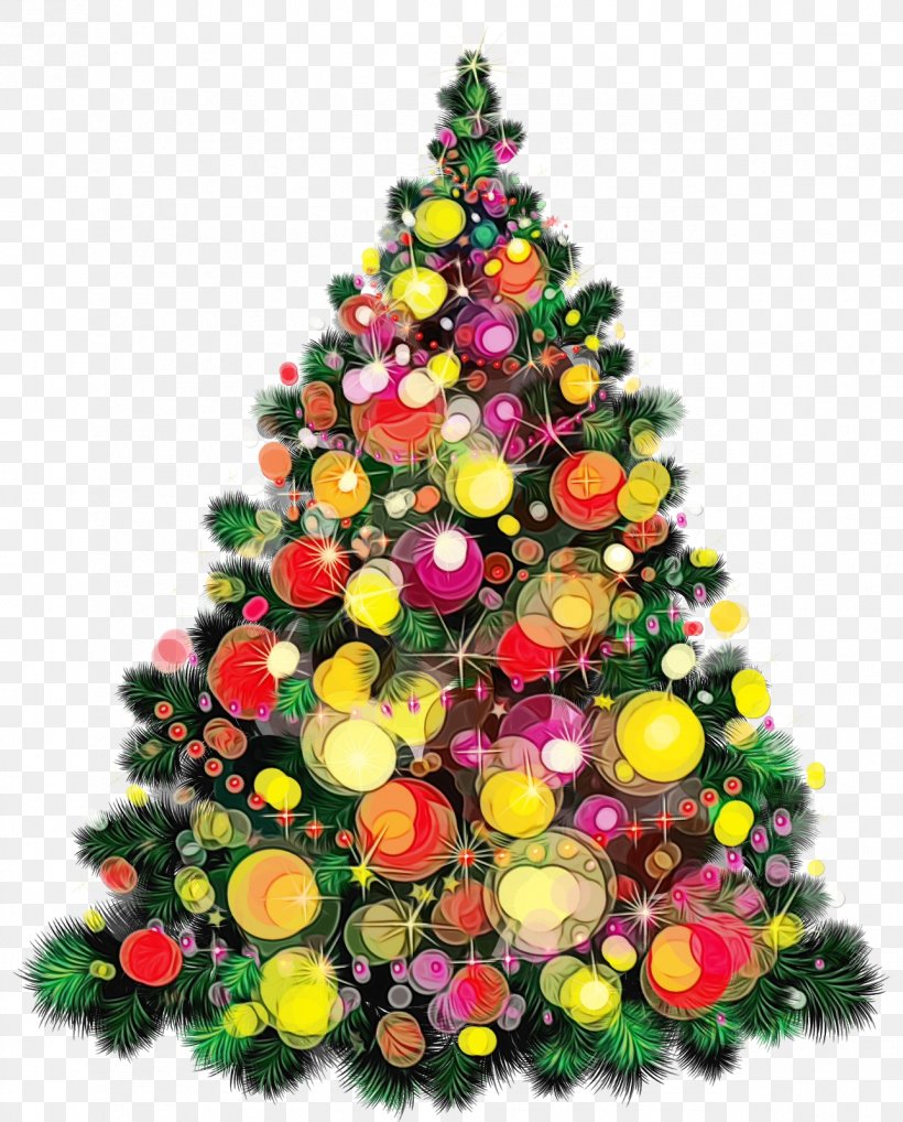 Christmas Tree, PNG, 1288x1600px, Watercolor, Christmas, Christmas Decoration, Christmas Ornament, Christmas Tree Download Free