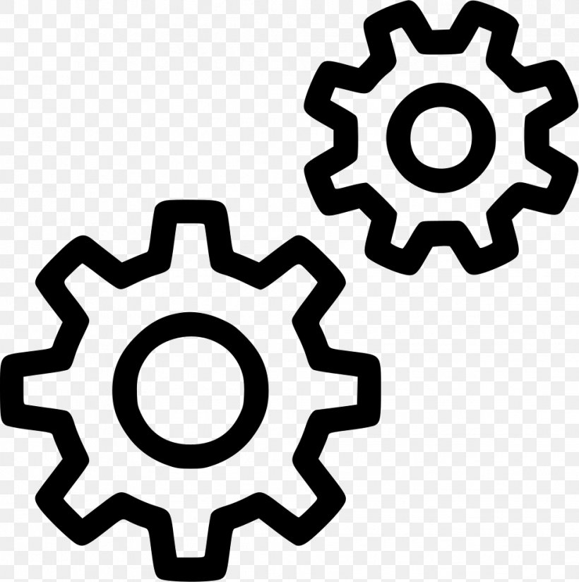 Gear, PNG, 981x986px, Gear, Area, Auto Part, Black And White, Computer Configuration Download Free
