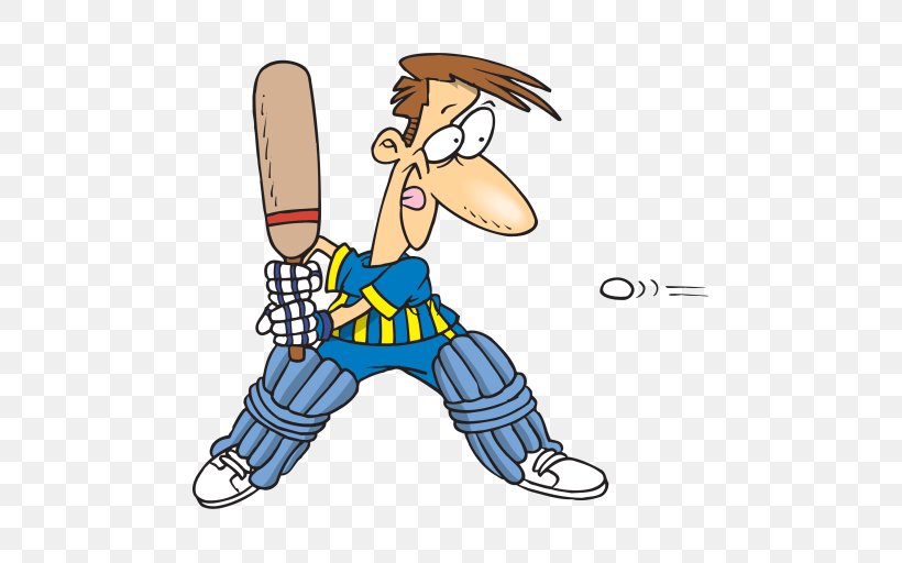 Cricketer Batting, PNG, 512x512px, Cricket, Art, Artwork, Batting, Cartoon Download Free