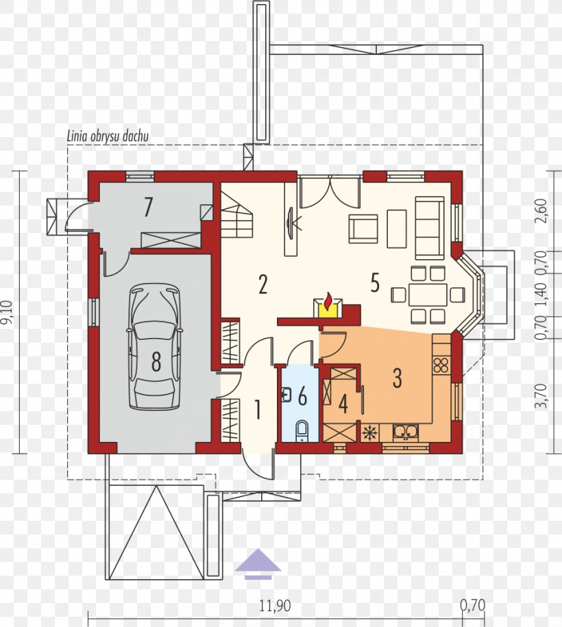 Floor Plan Mansard Roof House Plan Building Png 962x1074px