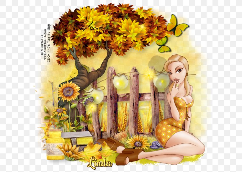 Illustration Sunflower M Floral Design Cartoon, PNG, 614x583px, Sunflower M, Art, Cartoon, Fictional Character, Floral Design Download Free