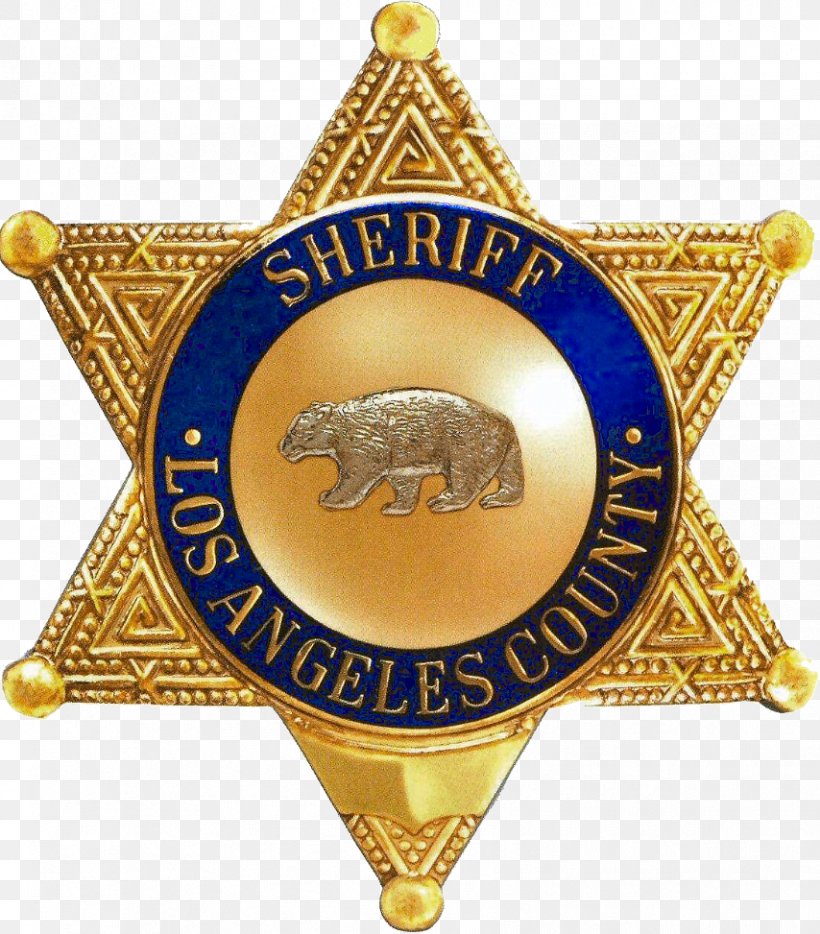 Los Angeles County Sheriff's Department Maywood Badge, PNG, 854x973px, Los Angeles, Badge, Christmas Ornament, Gold, Gold Medal Download Free
