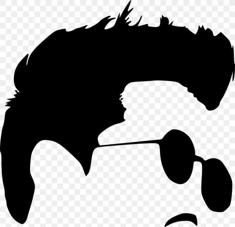 Silhouette Desktop Wallpaper Clip Art, PNG, 850x821px, Silhouette, Black, Black And White, Drawing, Glasses Download Free