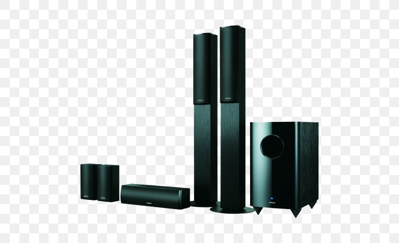 7.1 Surround Sound Home Theater Systems Loudspeaker Onkyo SKS-HT870, PNG, 500x500px, 51 Surround Sound, 71 Surround Sound, Audio, Audio Equipment, Av Receiver Download Free