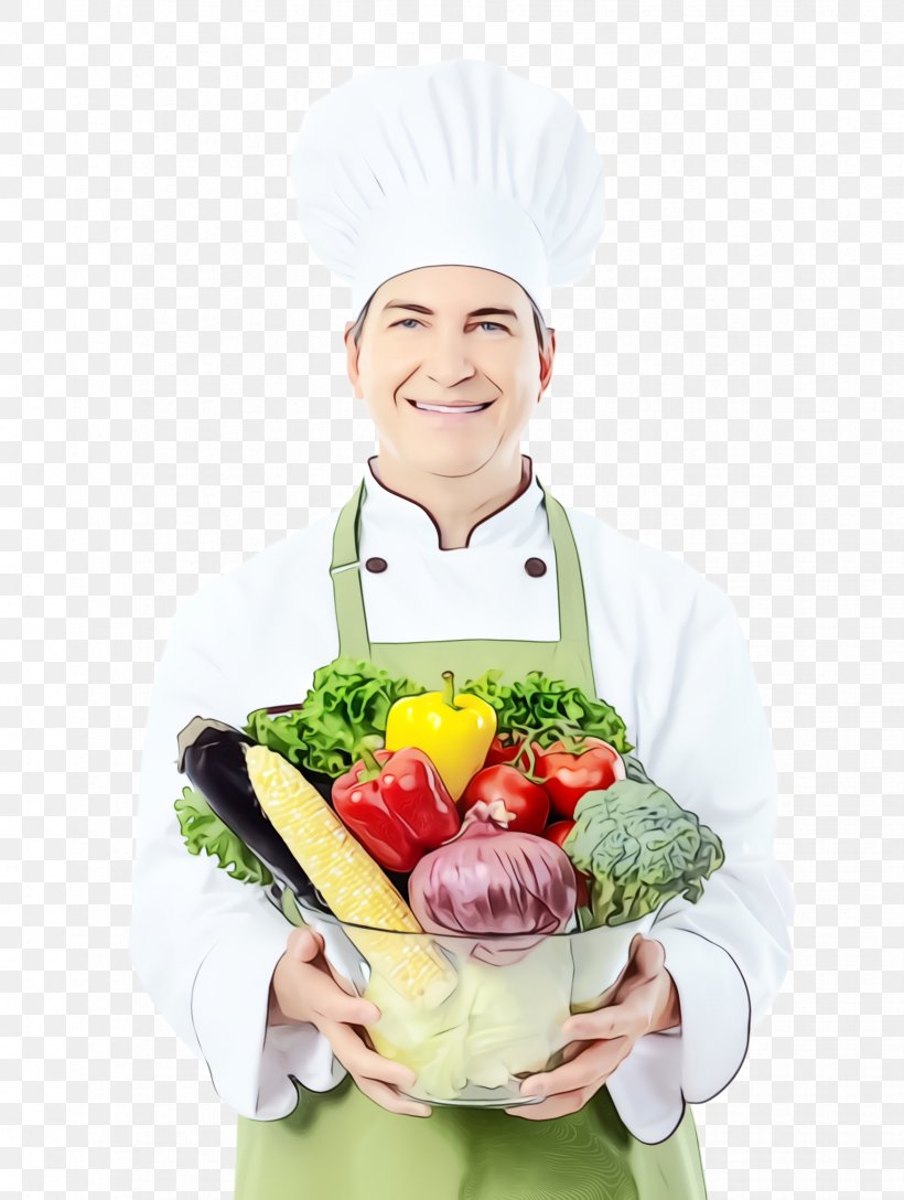 Cook Vegetable Chef Food Leaf Vegetable, PNG, 1736x2304px, Watercolor, Cabbage, Chef, Chief Cook, Cook Download Free