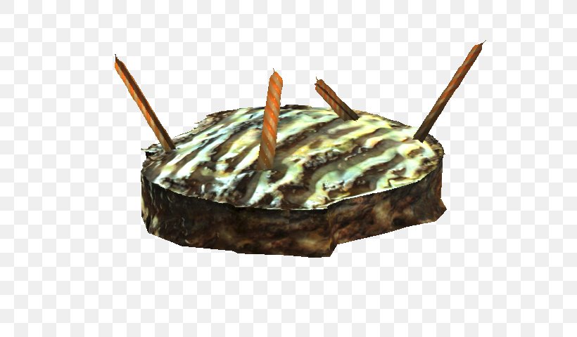 Fallout: New Vegas Fallout 4 Fallout 3 Sweet Roll The Vault, PNG, 640x480px, Fallout New Vegas, Birthday, Candle, Dish, Fallout Download Free