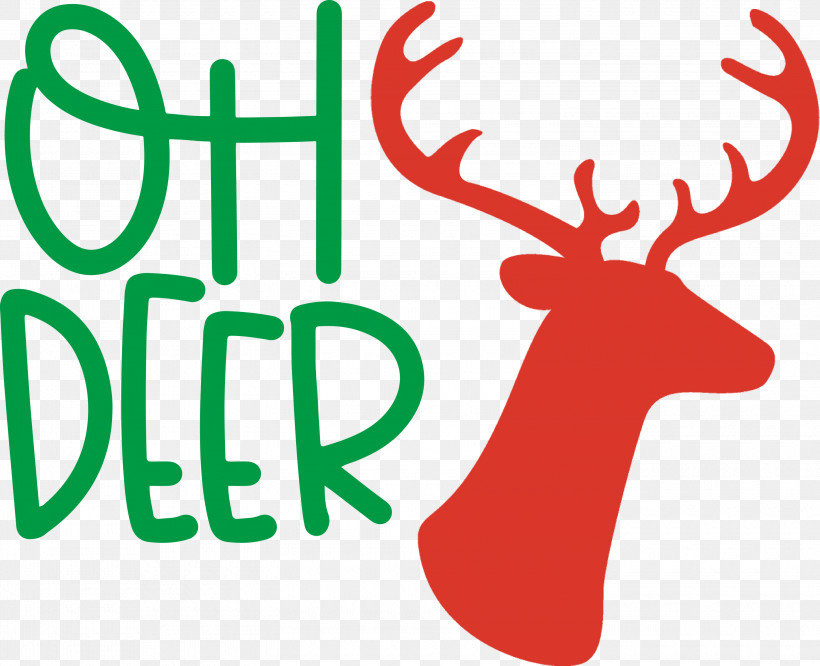 OH Deer Rudolph Christmas, PNG, 3000x2440px, Oh Deer, Antler, Christmas, Christmas Day, Christmas Gift Download Free