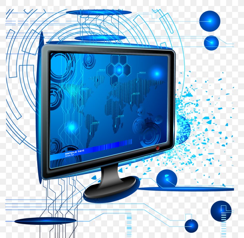 Computer Science Television Set Computer Monitors Technology, PNG, 800x799px, Computer Science, Blue, Color, Computer, Computer Icon Download Free
