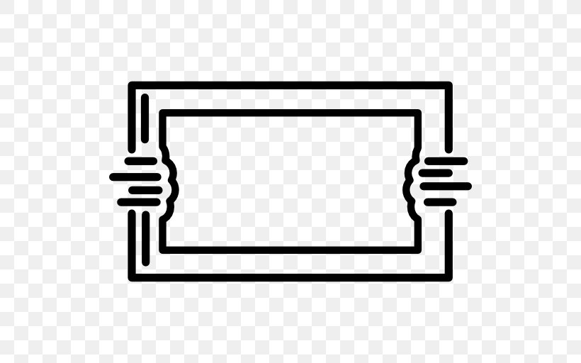 Rectangle Shape Area, PNG, 512x512px, Rectangle, Area, Black And White, Line Art, Logo Download Free