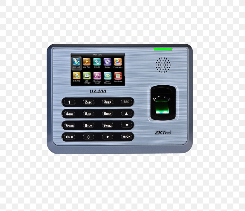 Time And Attendance Zkteco Fingerprint Access Control Computer, PNG, 705x705px, Time And Attendance, Access Control, Algorithm, Biometrics, Computer Download Free