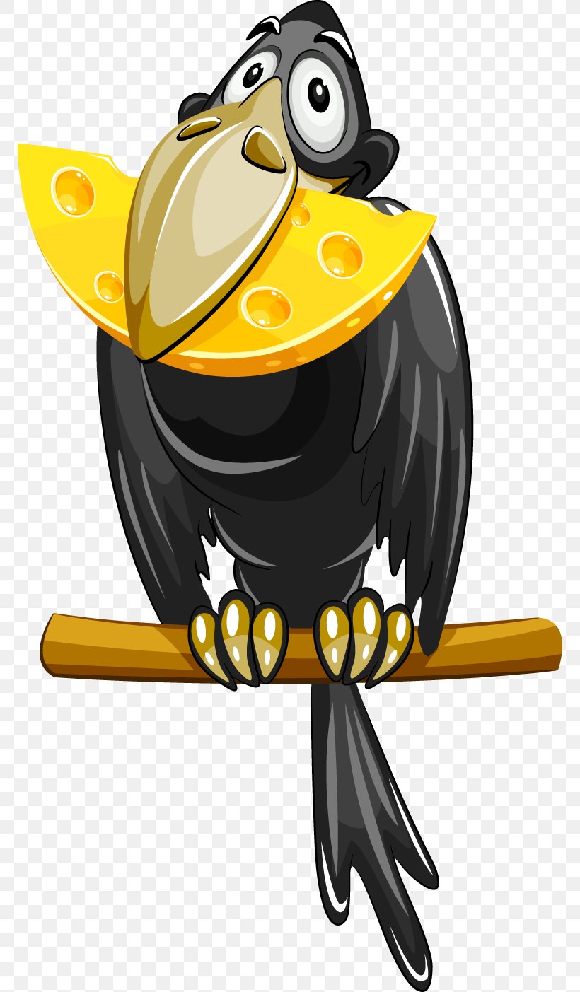 Cheese The Fox And The Crow Stock Photography Clip Art, PNG, 770x1403px, Cheese, Beak, Bird, Cartoon, Crow Download Free